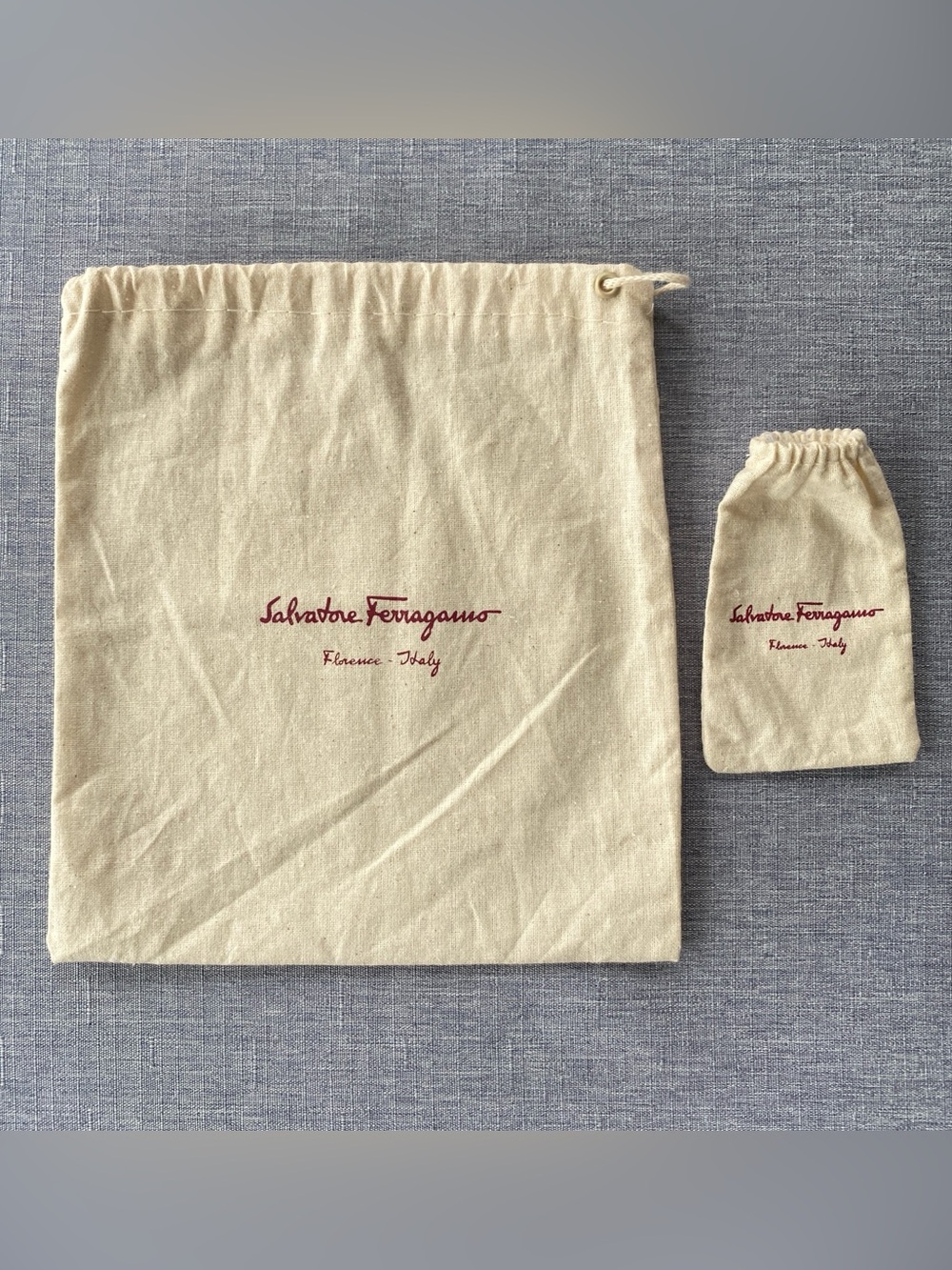 🇮🇹 Ferragamo | Belt Dust Bag 100% Cotton Drawstring bag - Storage Gift